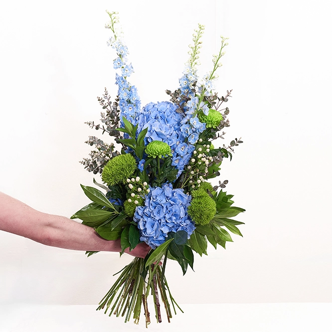 Blumenstrauß Blau-Grün 1