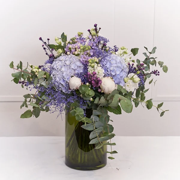 Blumenstrauß Blau-Violett-Weiß 3