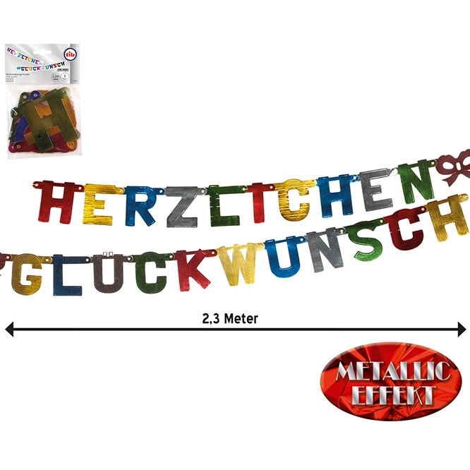 Girlande Herzlichen Glückwunsch