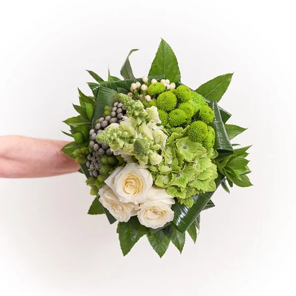 Grün-Weißer Blumenstrauß 1