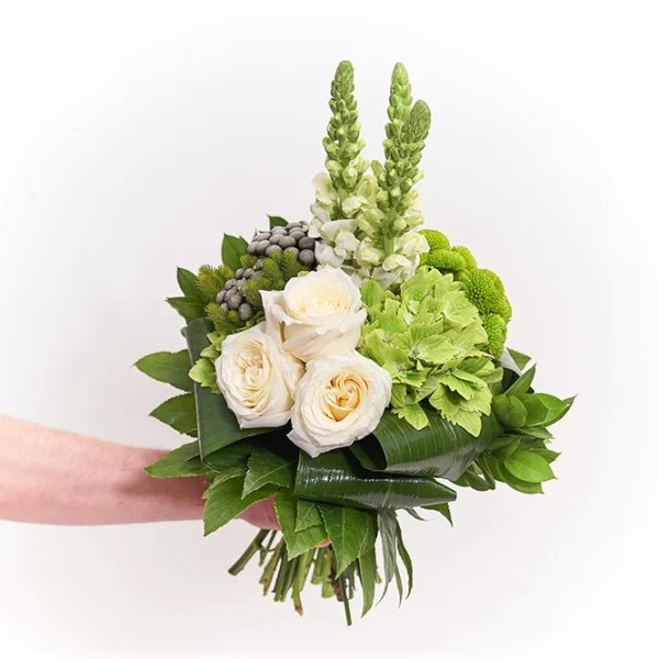 Grün-Weißer Blumenstrauß 2