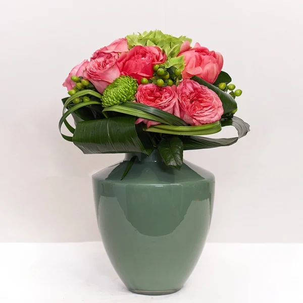 Pink-Grüner Blumenstrauß 3