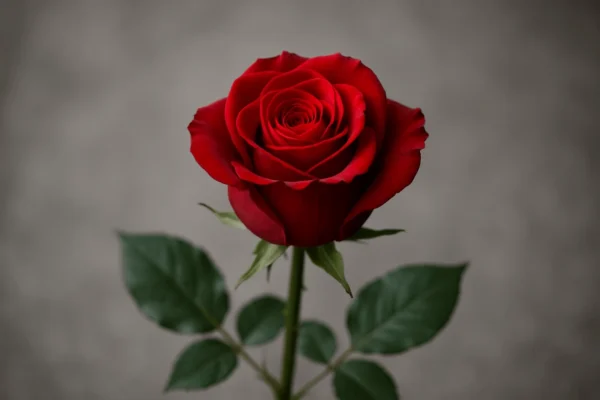 Rote einzelne Rose