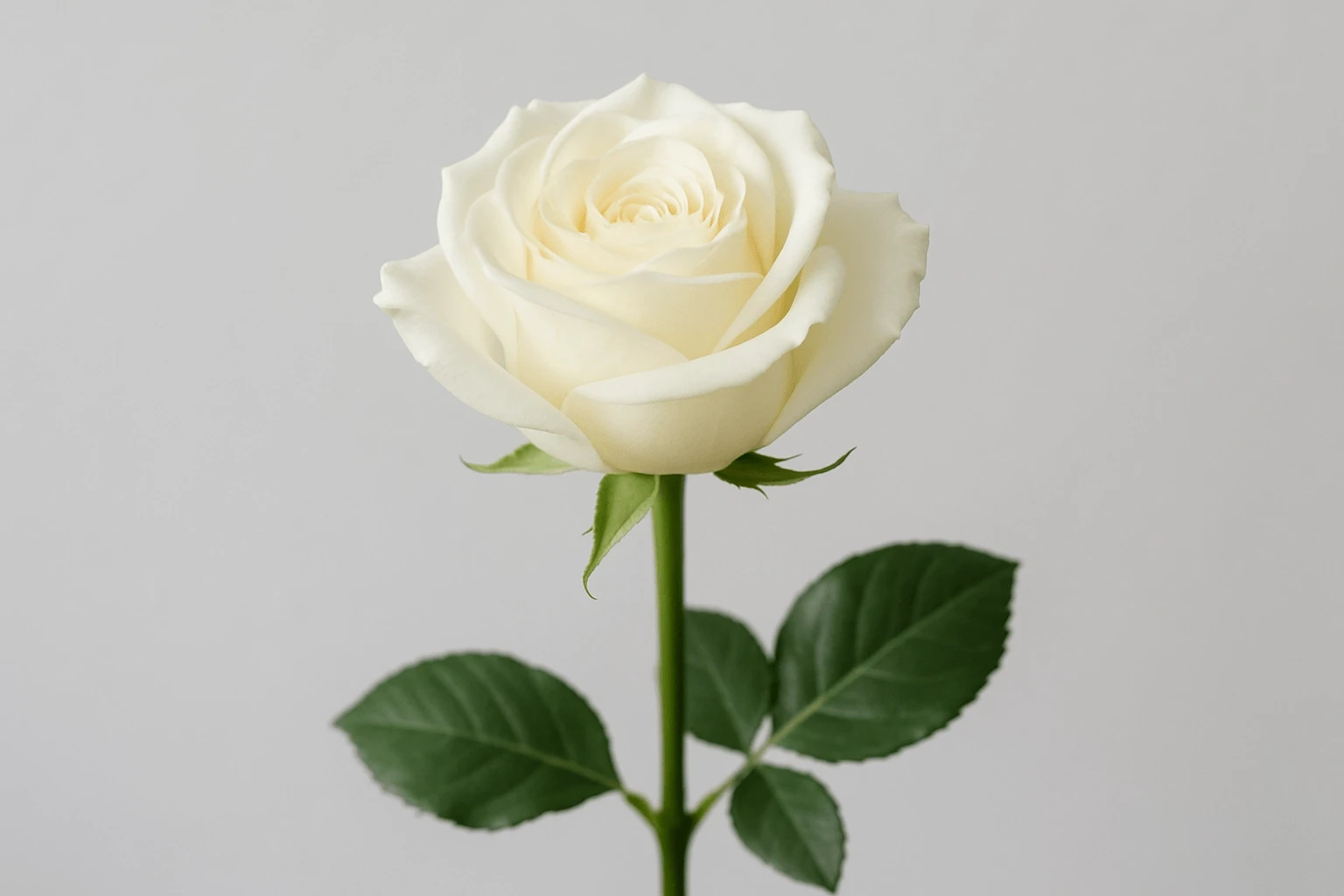 Weisse Einzelrose